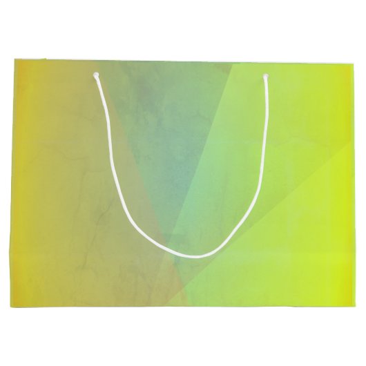 Moderne geelgeometrische gradatie groot cadeauzakje (Achterkant)