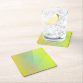 Moderne geelgeometrische gradatie kartonnen onderzetters (Insitu)