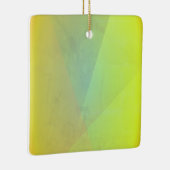 Moderne geelgeometrische gradatie keramisch ornament (Rechts)