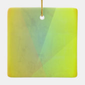 Moderne geelgeometrische gradatie keramisch ornament (Achterkant)