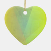 Moderne geelgeometrische gradatie keramisch ornament (Achterkant)