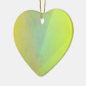 Moderne geelgeometrische gradatie keramisch ornament (Links)