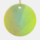 Moderne geelgeometrische gradatie keramisch ornament (Voorkant)