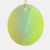 Moderne geelgeometrische gradatie keramisch ornament (Links)