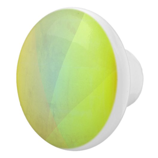 Moderne geelgeometrische gradatie keramische knop (Rechts)