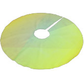 Moderne geelgeometrische gradatie kerstboom rok (Gekanteld)