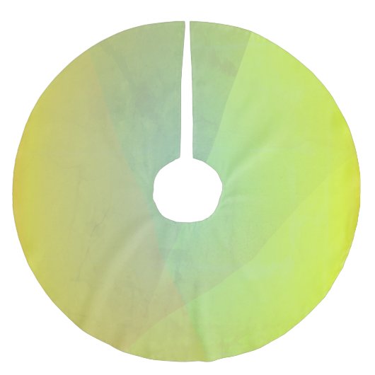 Moderne geelgeometrische gradatie kerstboom rok (Voorkant)