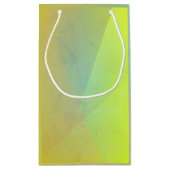 Moderne geelgeometrische gradatie klein cadeauzakje (Achterkant)