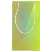 Moderne geelgeometrische gradatie klein cadeauzakje (Voorkant)