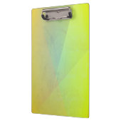Moderne geelgeometrische gradatie klembord (Links)