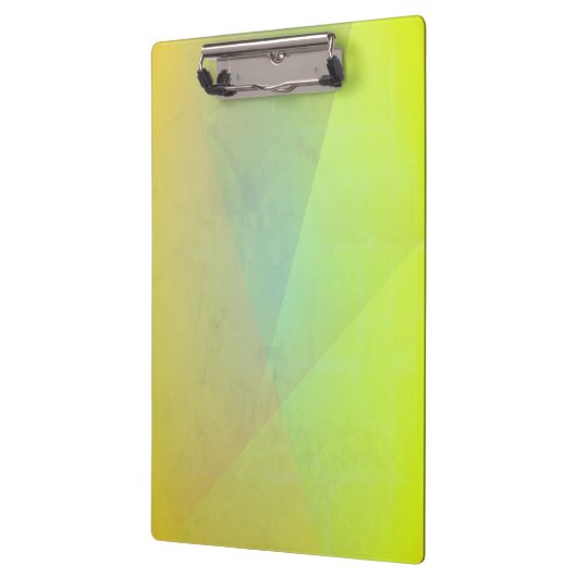 Moderne geelgeometrische gradatie klembord (Links)