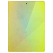 Moderne geelgeometrische gradatie klembord (Achterkant)