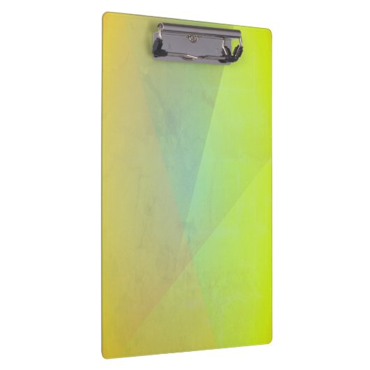 Moderne geelgeometrische gradatie klembord (Rechts)