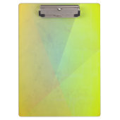 Moderne geelgeometrische gradatie klembord (Voorkant)