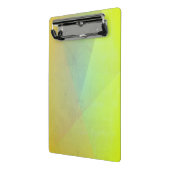 Moderne geelgeometrische gradatie mini klembord (Angled2)