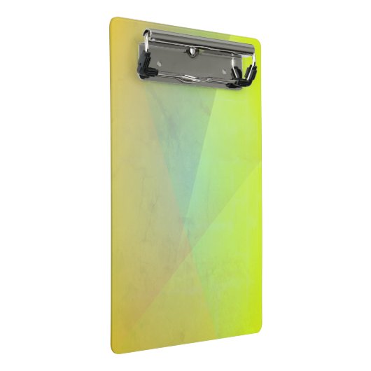 Moderne geelgeometrische gradatie mini klembord (Schuin)