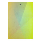 Moderne geelgeometrische gradatie mini klembord (Achterkant)