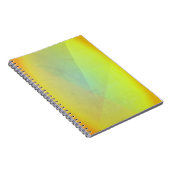 Moderne geelgeometrische gradatie notitieboek (Rechterzijde)