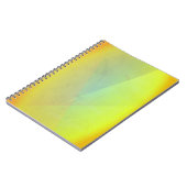 Moderne geelgeometrische gradatie notitieboek (Linkerzijde)