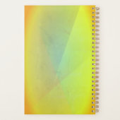 Moderne geelgeometrische gradatie planner (Achterkant)