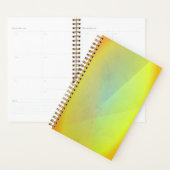 Moderne geelgeometrische gradatie planner (Display)