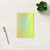 Moderne geelgeometrische gradatie post-it® notes (Kantoor)