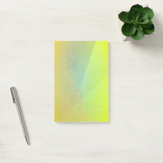 Moderne geelgeometrische gradatie post-it® notes (Kantoor)