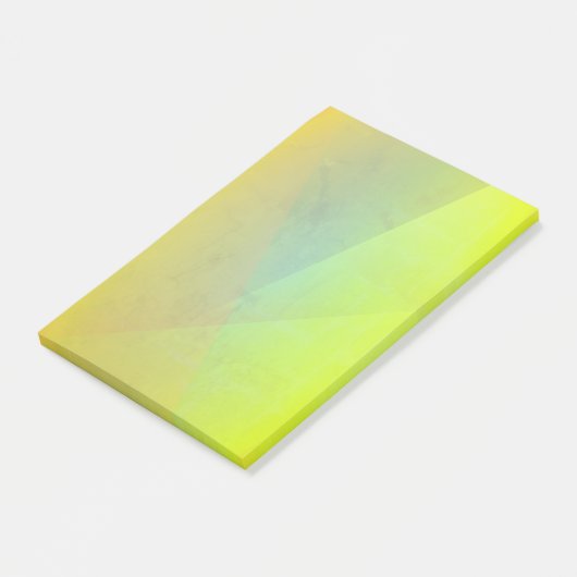Moderne geelgeometrische gradatie post-it® notes (Schuin)
