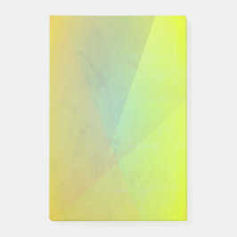 Moderne geelgeometrische gradatie post-it® notes