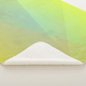 Moderne geelgeometrische gradatie sherpa deken (3/4)