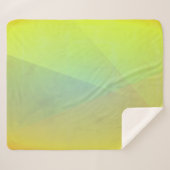 Moderne geelgeometrische gradatie sherpa deken (Voorkant (horizontaal))