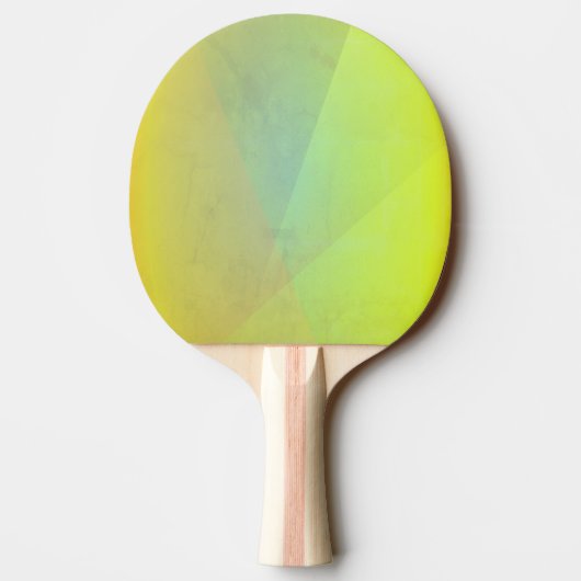 Moderne geelgeometrische gradatie tafeltennisbatje (Achterkant)