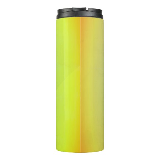 Moderne geelgeometrische gradatie thermosbeker (Achterkant)