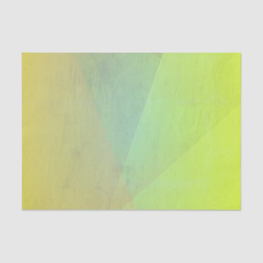 Moderne geelgeometrische gradatie tissuepapier (Voorkant)