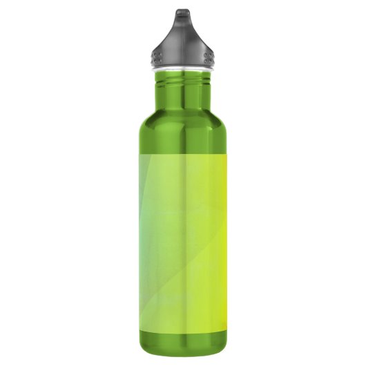 Moderne geelgeometrische gradatie waterfles (Rechts)