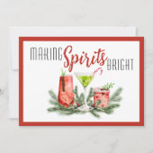 Moderne Geesten Helder Maken Bedrijfs- Feestdagenkaart (Voorkant)