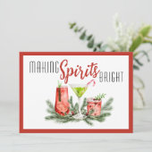 Moderne Geesten Helder Maken Bedrijfs- Feestdagenkaart (Staand voorkant)