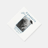 Moderne Gefeliciteerd Afstuderen Afstuderen Foto Servet (Hoek)