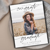 Moderne Gefeliciteerd Afstuderen Afstuderen Script Kaart