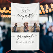 Moderne Gefeliciteerd Afstuderen Afstuderen Script Spandoek