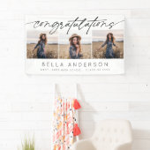 Moderne Gefeliciteerd Afstuderen Script 3 Foto Spandoek (Insitu)