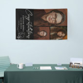 Moderne Gefeliciteerd Foto Graduation Party Spandoek (Beurs)