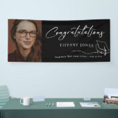 Moderne Gefeliciteerd Foto Graduation Party Spandoek (Beurs)