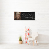 Moderne Gefeliciteerd Foto Graduation Party Spandoek (Insitu)