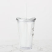 Moderne Gefeliciteerd Klasse van Gepersonaliseerd  Acryl Drinkbeker (Rechts)