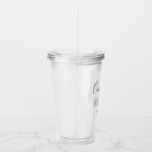 Moderne Gefeliciteerd Klasse van Gepersonaliseerd  Acryl Drinkbeker (Rechts)