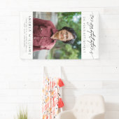 Moderne Gefeliciteerd met je pensioenfoto Spandoek (Insitu)