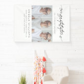 Moderne Gefeliciteerd met je pensioenfoto Spandoek (Insitu)