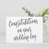 Moderne "Gefeliciteerd met jullie trouwdag" Kaart (Staand voorkant)