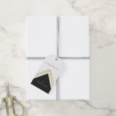 Moderne Gefeliciteerd Nep Folie Cadeaulabel (Met Touw)